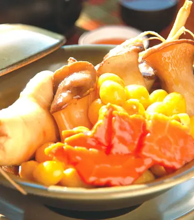 參味白果杏菇煲