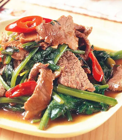 蠔油菠菜牛肉