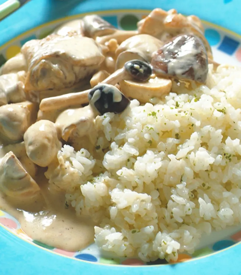 蕈菇奶油燴飯