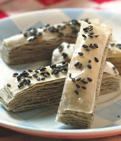 芝麻夾心派