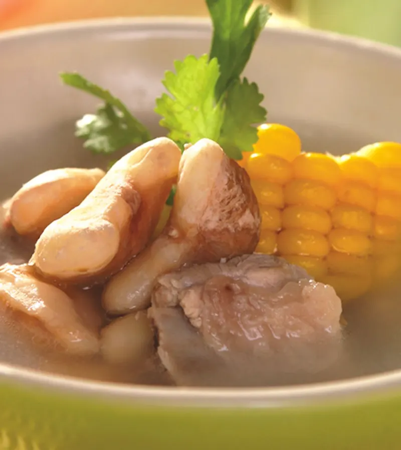菱角排骨湯