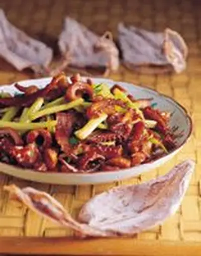 魷魚青蒜