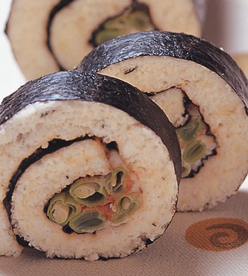 海苔四季豆瑞士捲