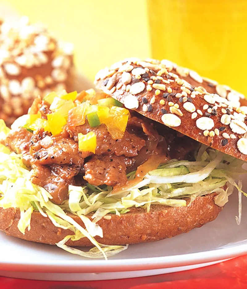 鐵板牛柳Bagel