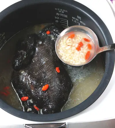 糙米雞稀飯