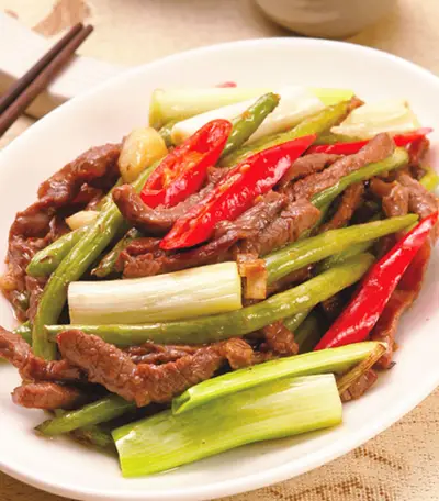 牛肉絲炒四季豆