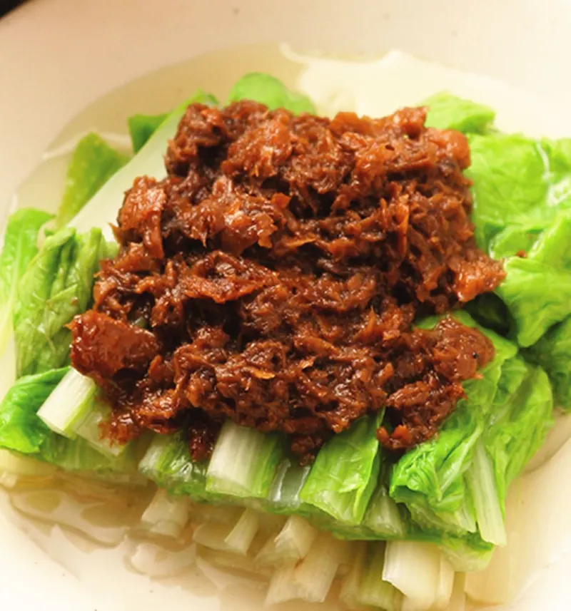 素肉燥拌小白菜