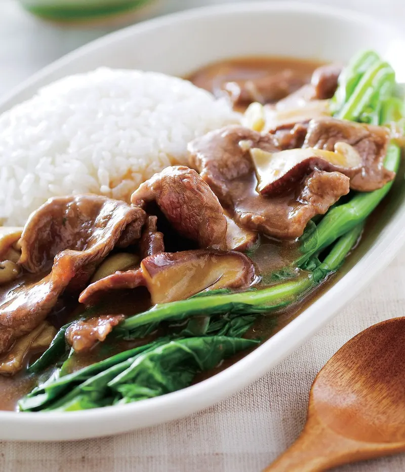 芥蘭牛肉燴飯