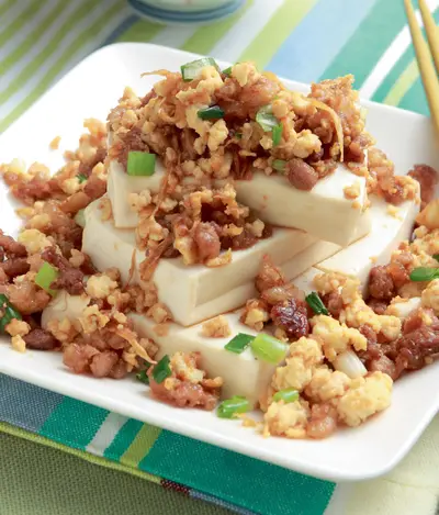 肉末蛋鬆拌豆腐