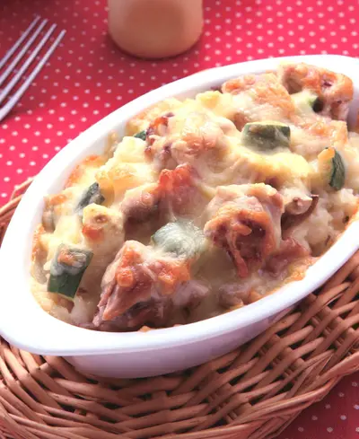 奶油雞肉焗飯(1)