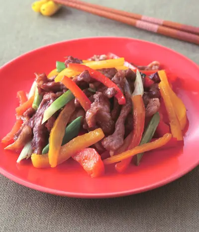彩椒炒肉絲