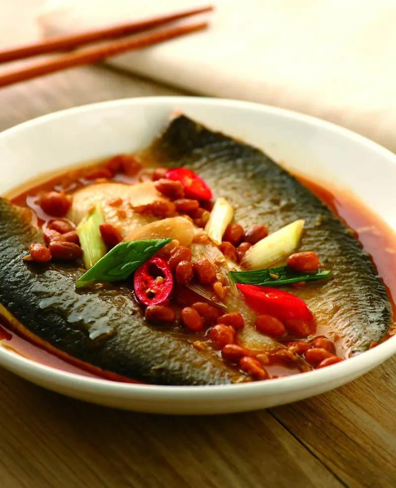 豆醬悶虱目魚肚