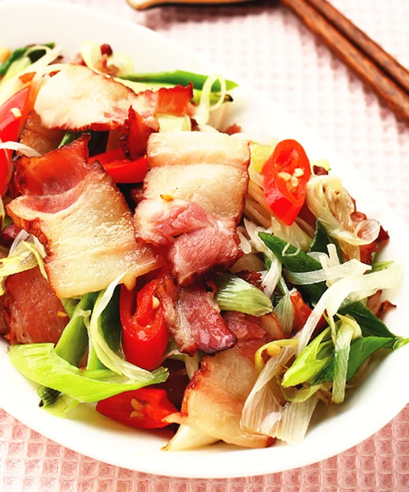 蒜苗臘肉(1)