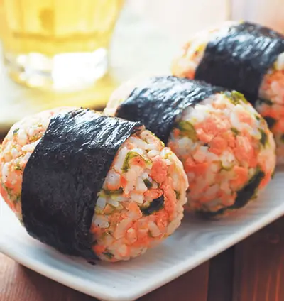 鮭魚烤飯糰