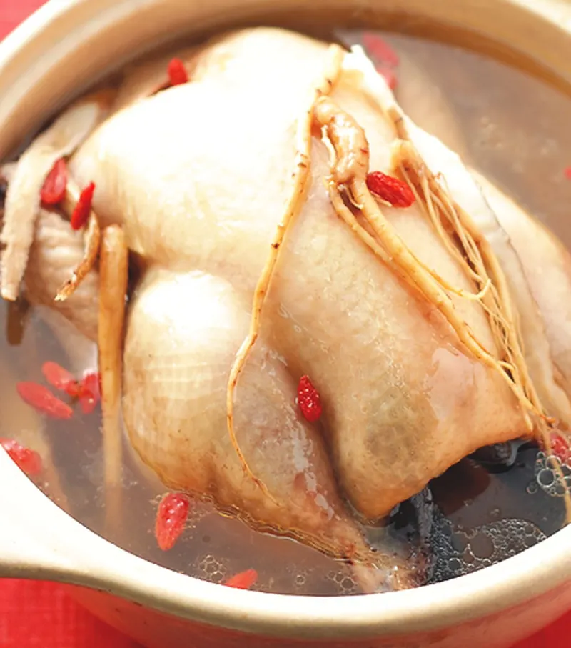 蔘鬚燉雞湯