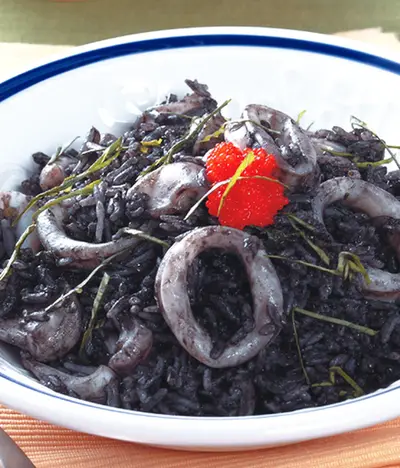 墨魚燉飯