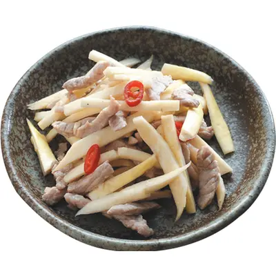 茭白筍炒肉絲