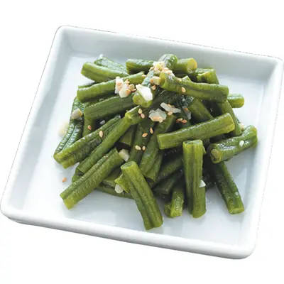 芝麻炒長豆