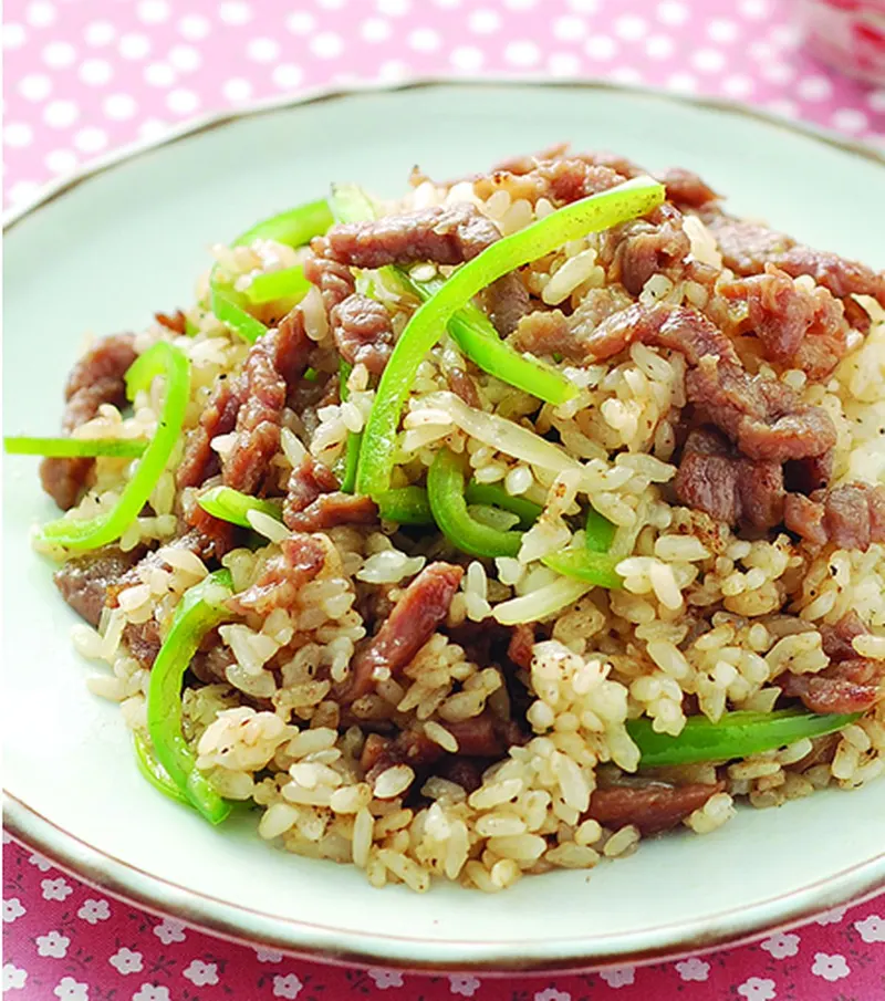 青椒牛肉炒飯(3)
