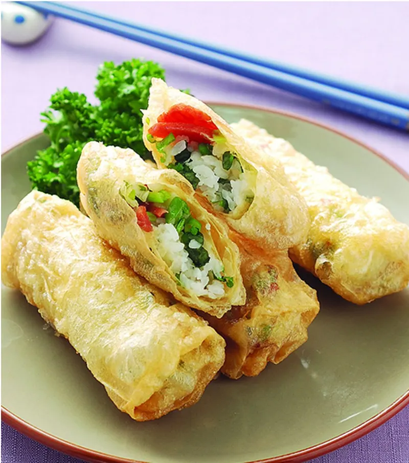 腐皮炸飯捲