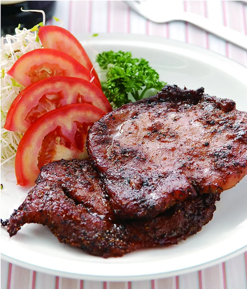 蒜香烤肉排