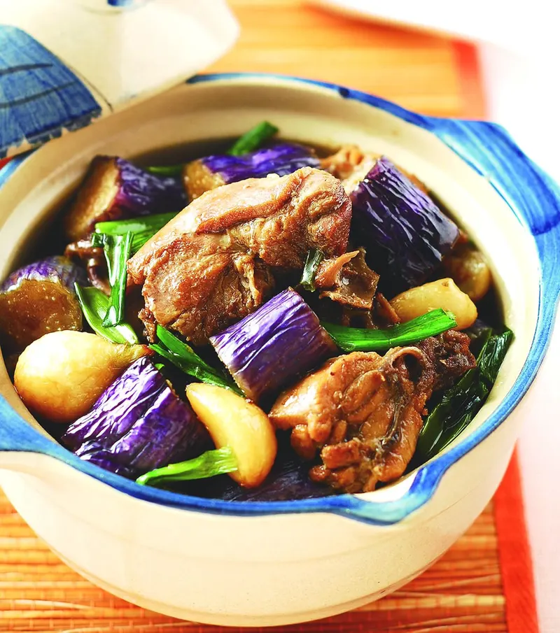 茄子滷雞塊