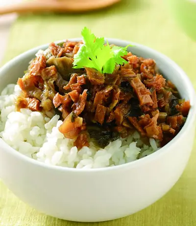 福菜素肉飯