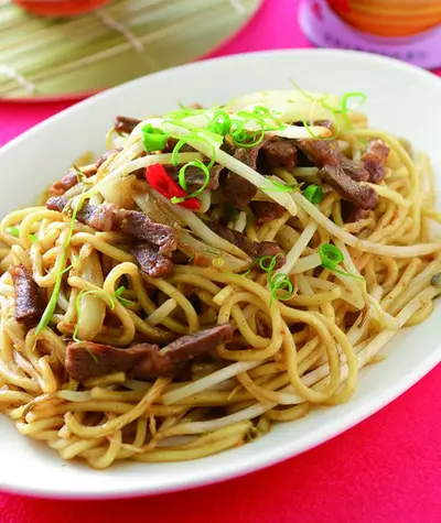 燒烤風牛肉炒麵