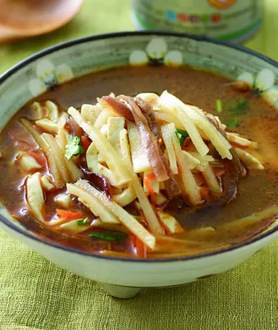 素燴三絲豆腐湯