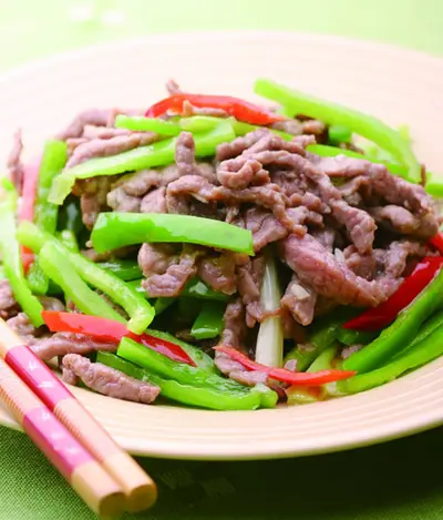 青椒炒肉絲(4)