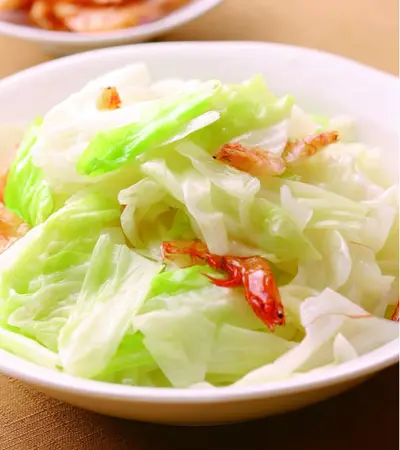 高麗菜炒櫻花蝦
