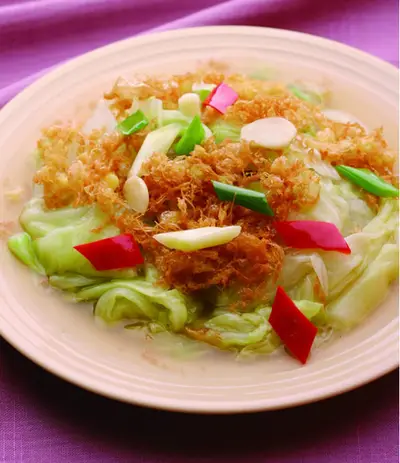 蛋酥白菜