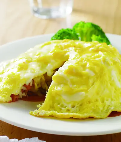 蝦仁火腿蛋包飯