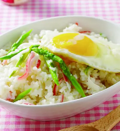 蘆筍蟹肉燉飯