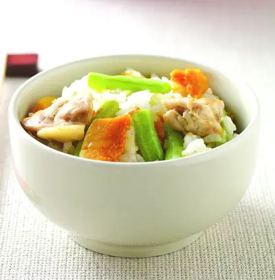 南瓜雞肉蔬菜飯