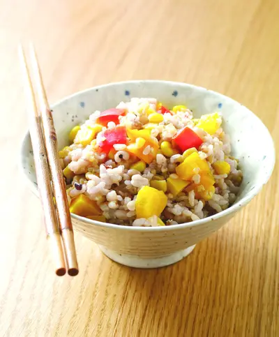 甜椒玉米菜飯