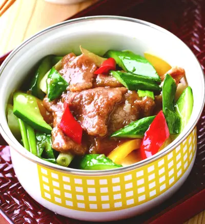 黃瓜肉片煲