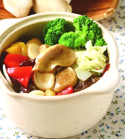 鮑菇鮑彩椒