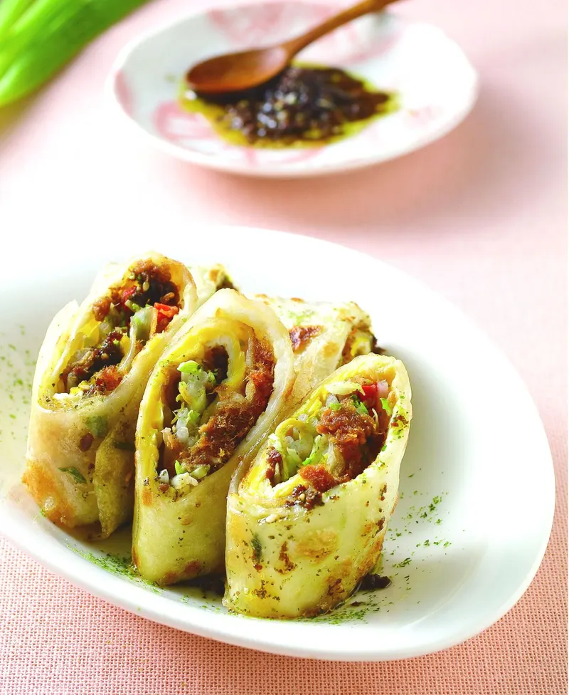 香椿肉鬆蛋餅