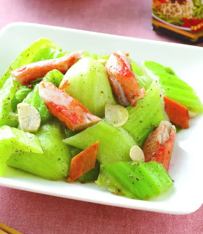 蟹肉炒芥菜