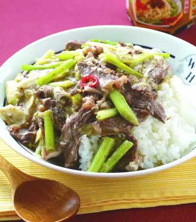 香椿牛肉滑蛋燴飯