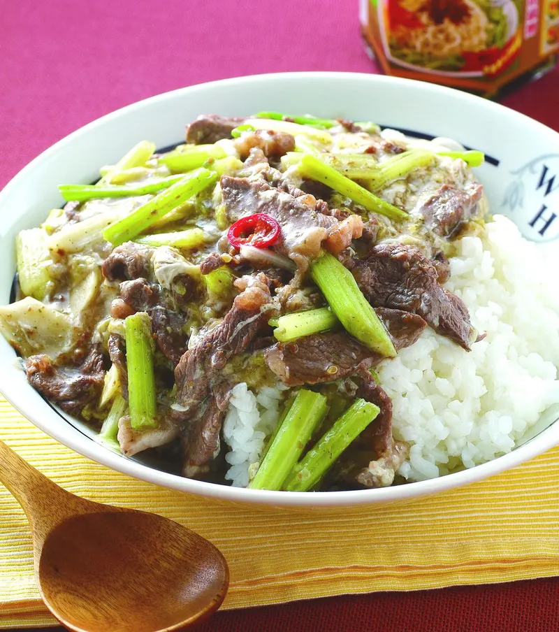 香椿牛肉滑蛋燴飯