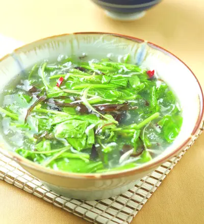 莧菜銀魚羹(1)
