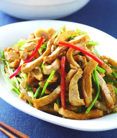香菜梗炒干絲