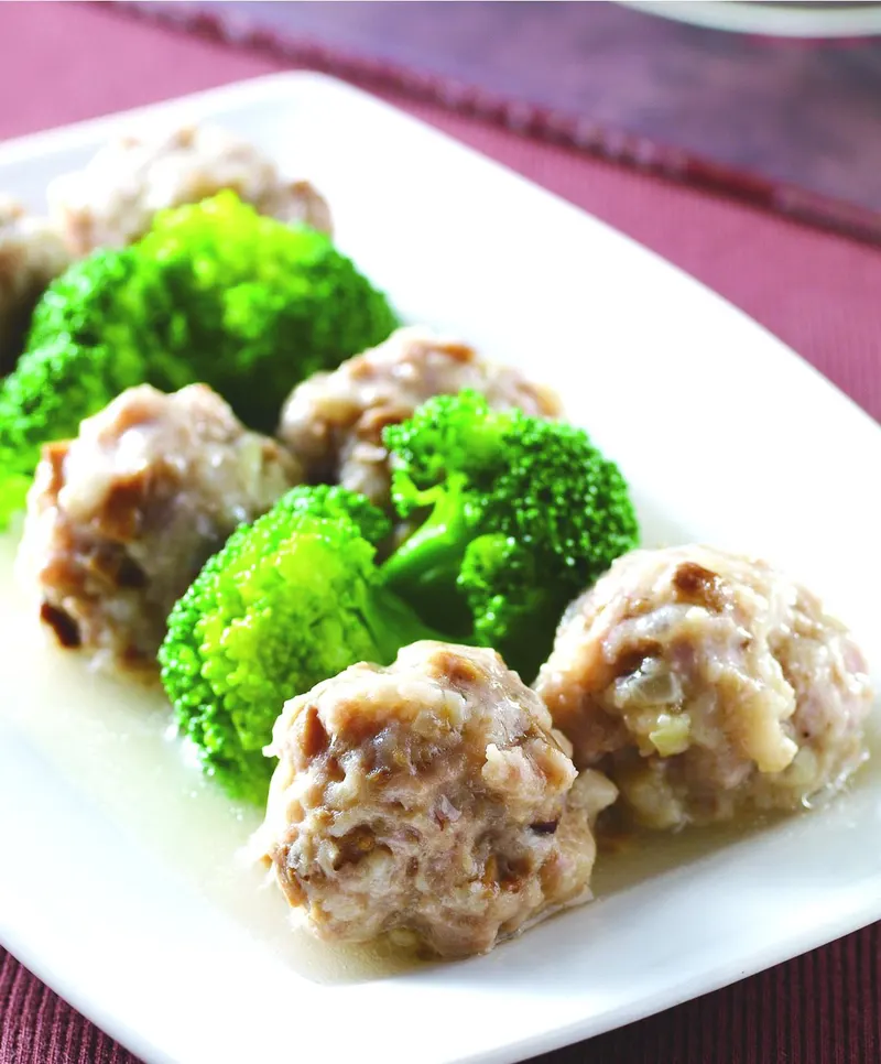 香菇梗肉丸子