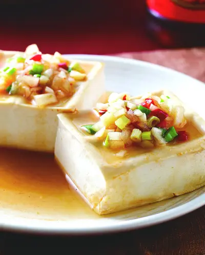 酸辣蒸豆腐