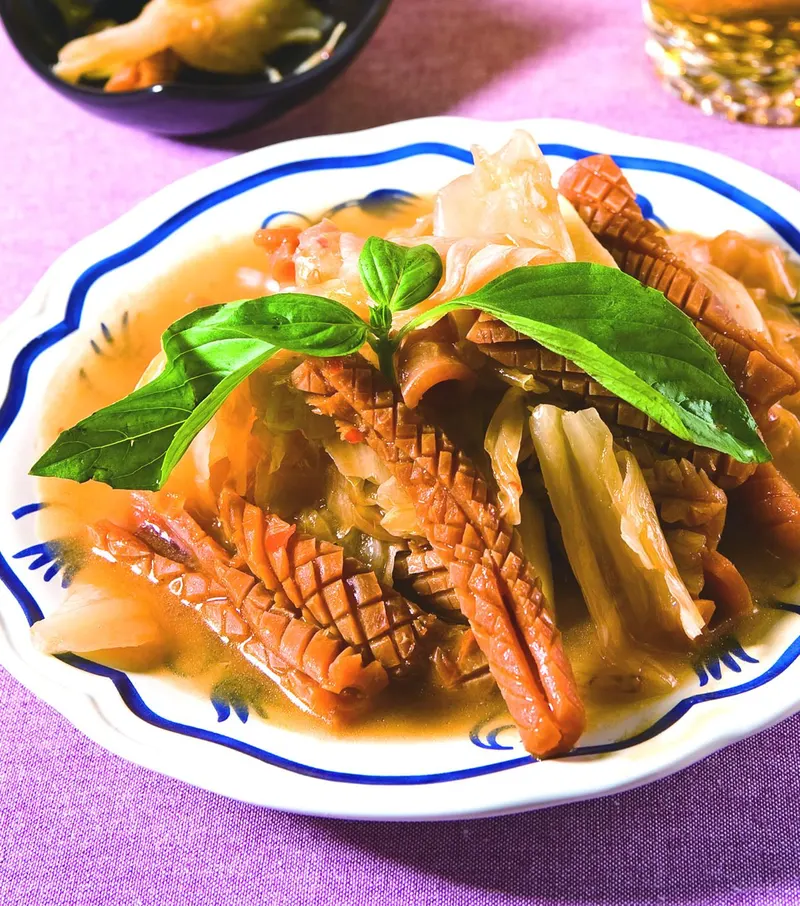 泡菜炒魷魚