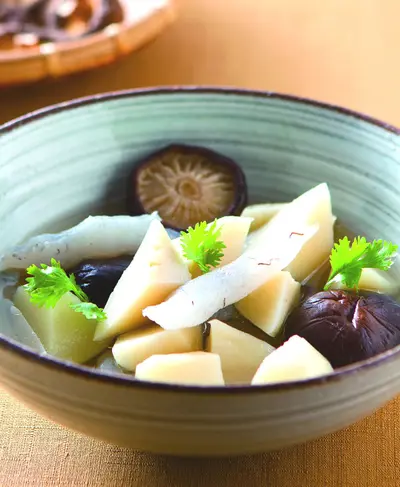 竹筍香菇蒟蒻