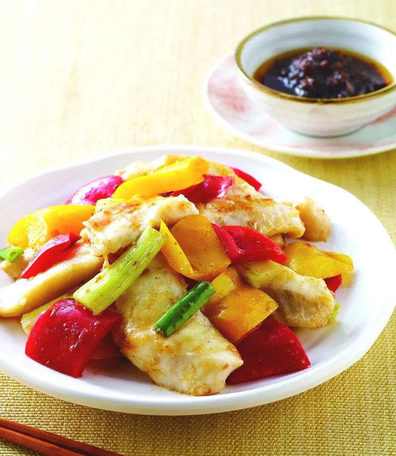 彩椒魚片