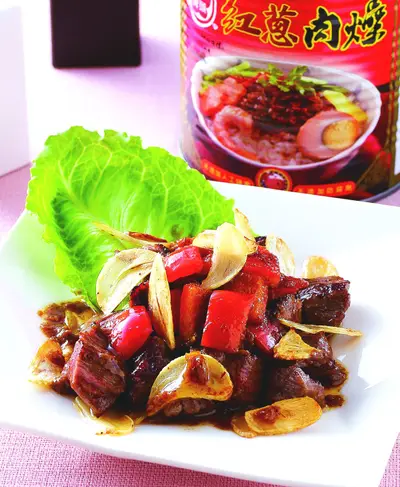 香蔥蒜片牛肉粒